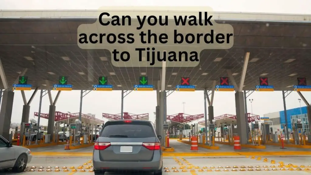 Can You Walk Across the Border to Tijuana