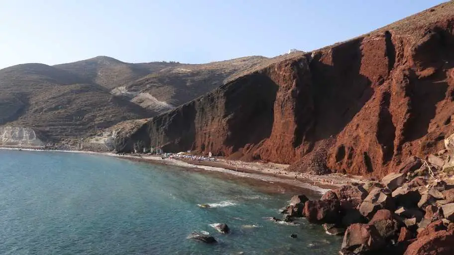 Read Beach in Santorini