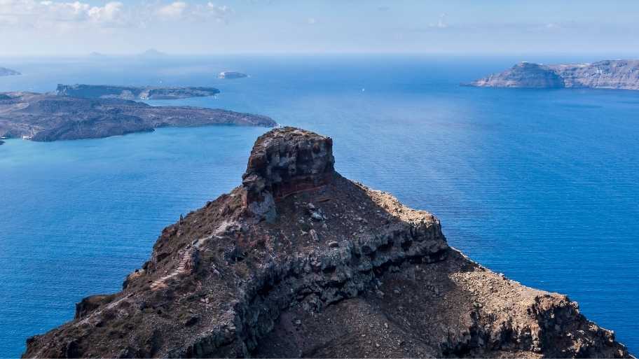 Skaros rock Santorini